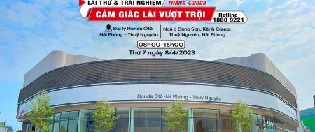 Chương Trình Lái Thử xe Tháng 4 tại Honda Ôtô Hải Phòng – Thuỷ Nguyên